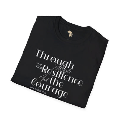 Through struggle unisex softstyle tee