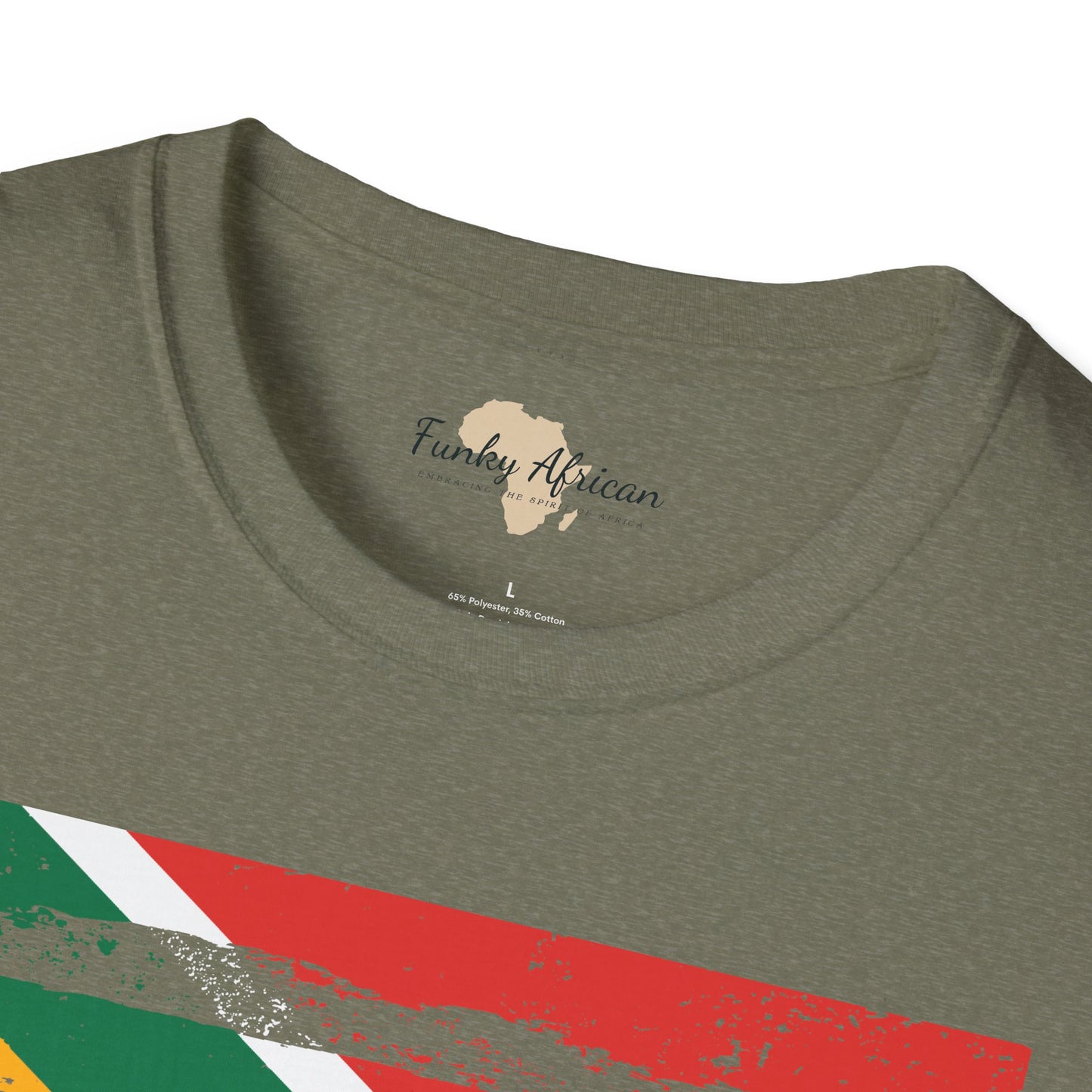 South Africa strip unisex softstyle tee