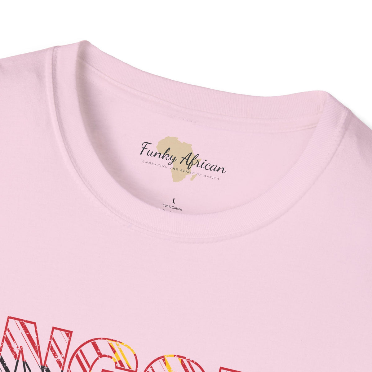 Angola text unisex softstyle tee Funky African