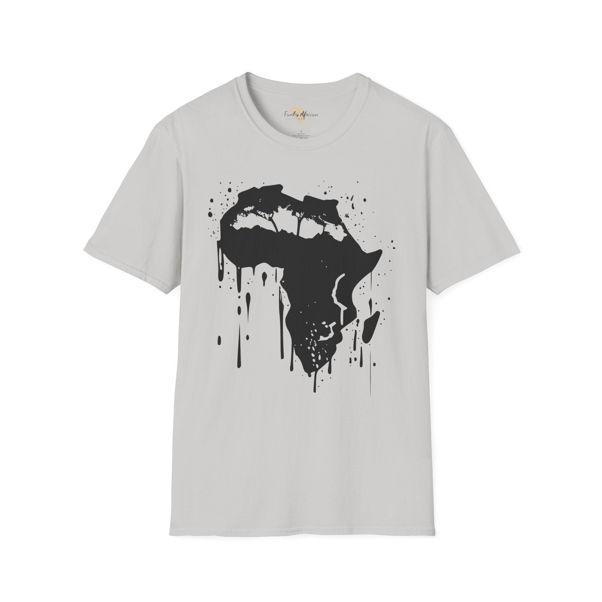 African map graffiti unisex softstyle tee Funky African