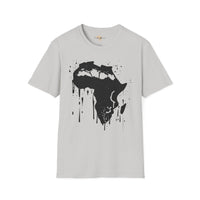 African map graffiti unisex softstyle tee Funky African