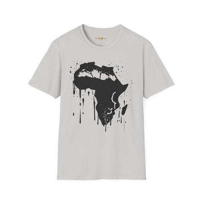 African map graffiti unisex softstyle tee