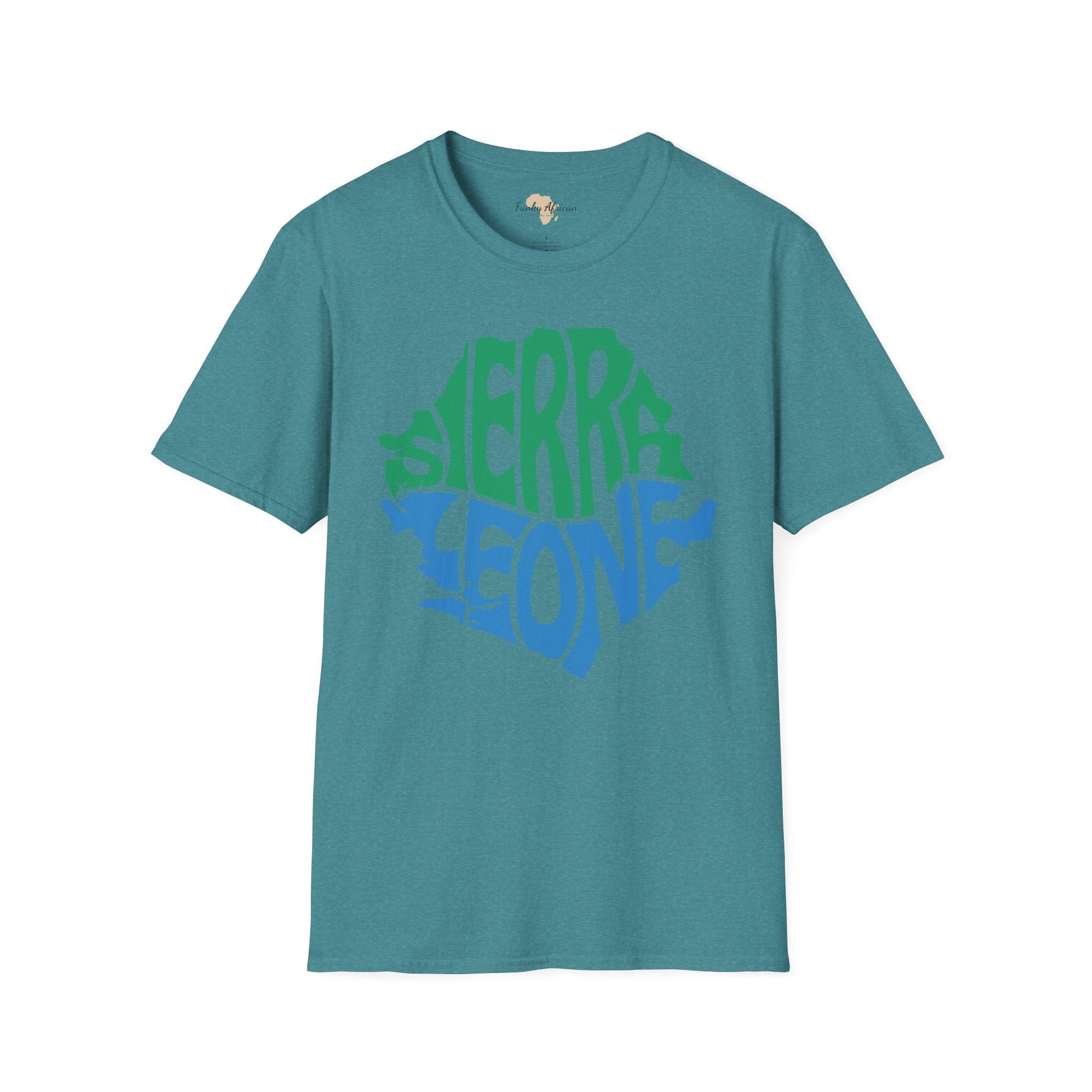 Sierra Leone cut unisex softstyle tee Funky African