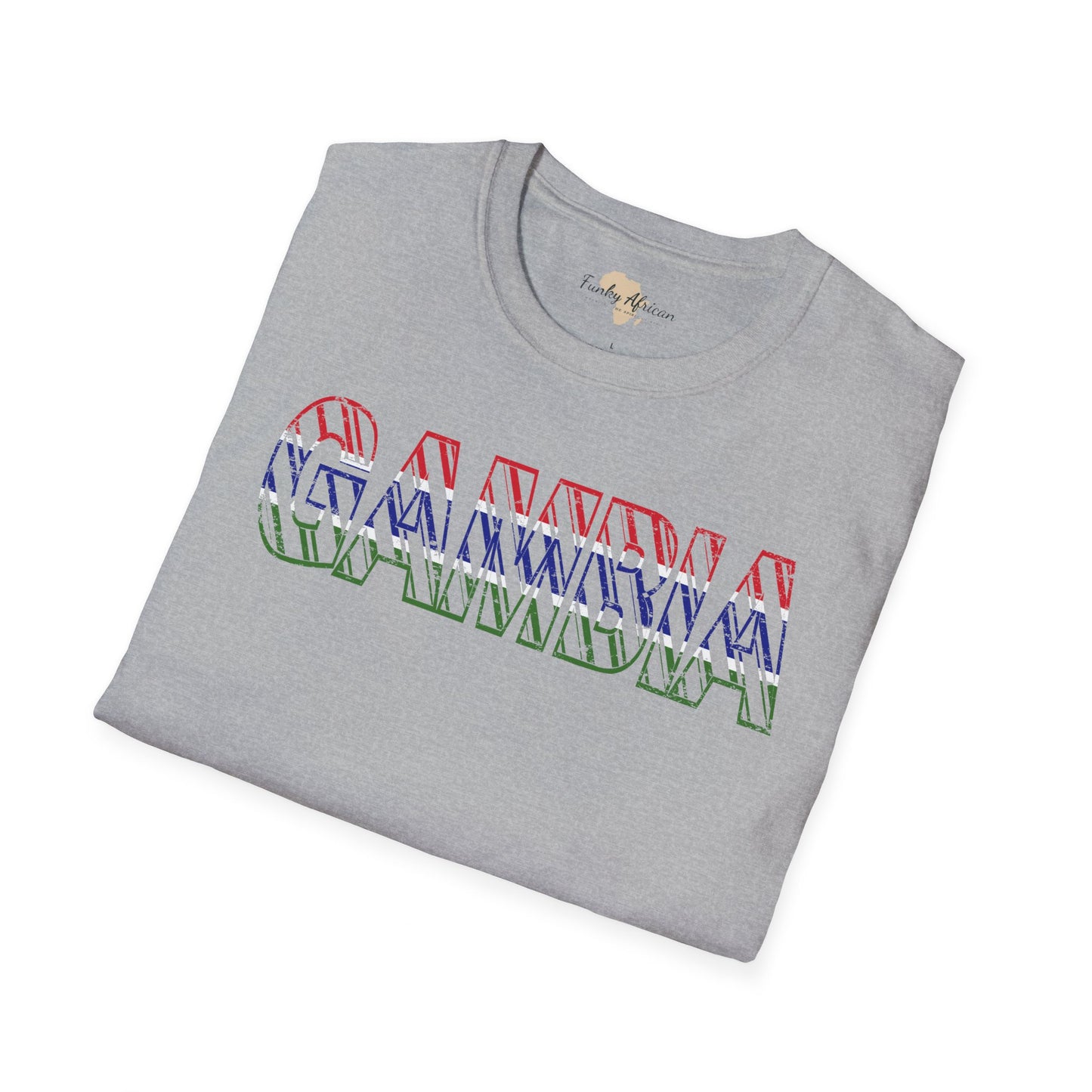 Gambia text unisex softstyle tee