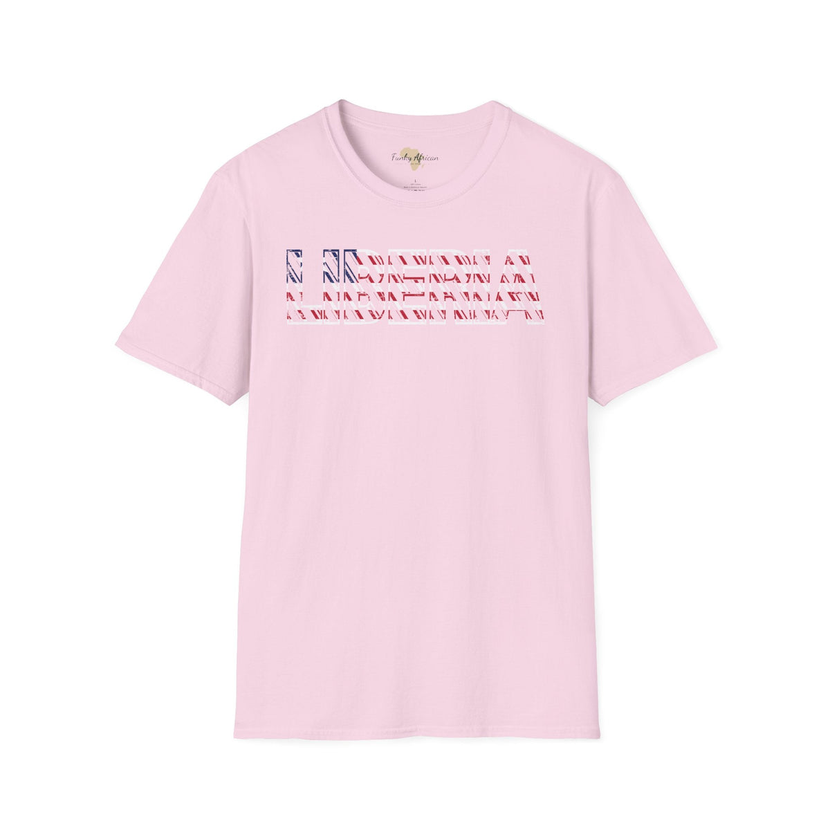 Liberia text unisex softstyle tee Funky African