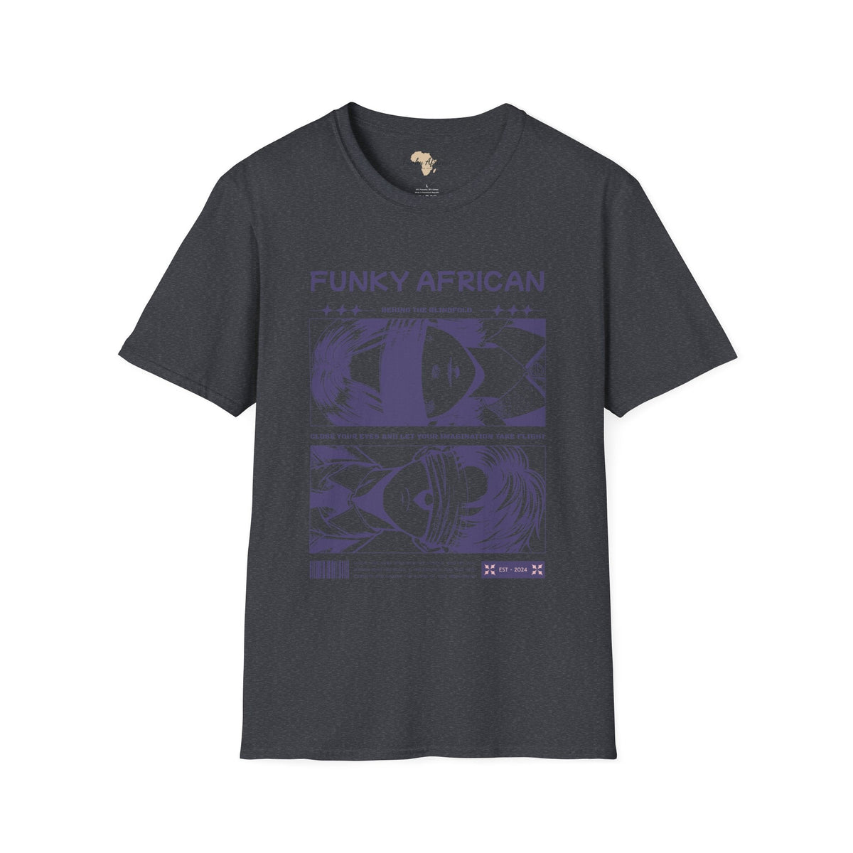 Behind the blindfold unisex softstyle tee Funky African