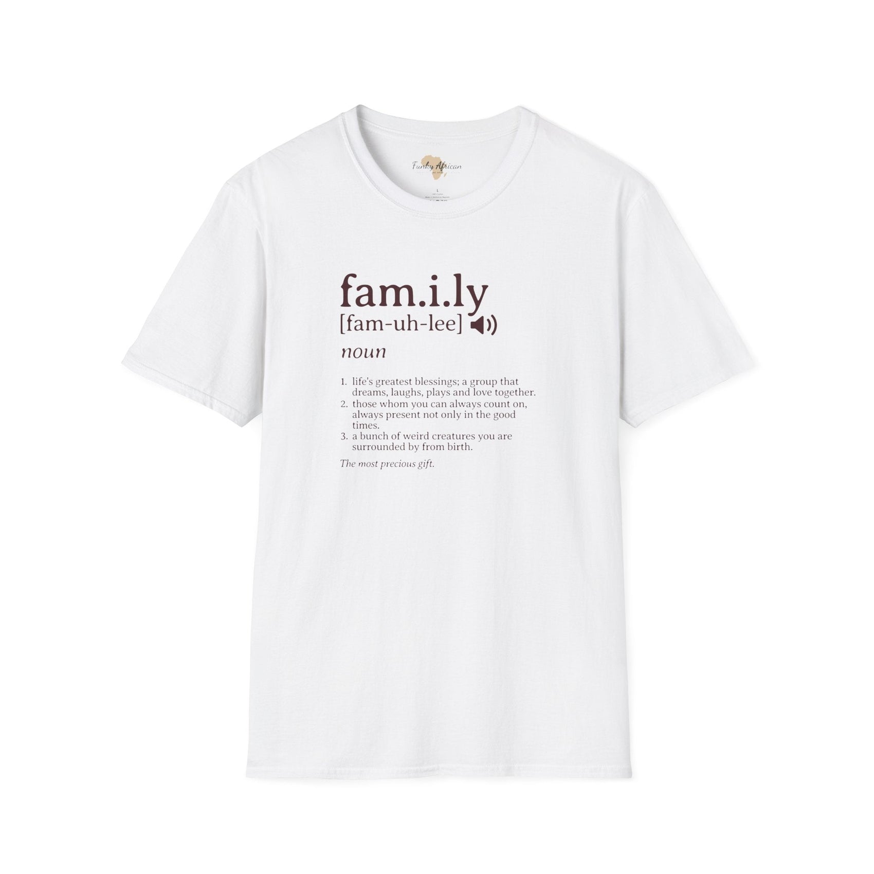 Family unisex softstyle tee Funky African