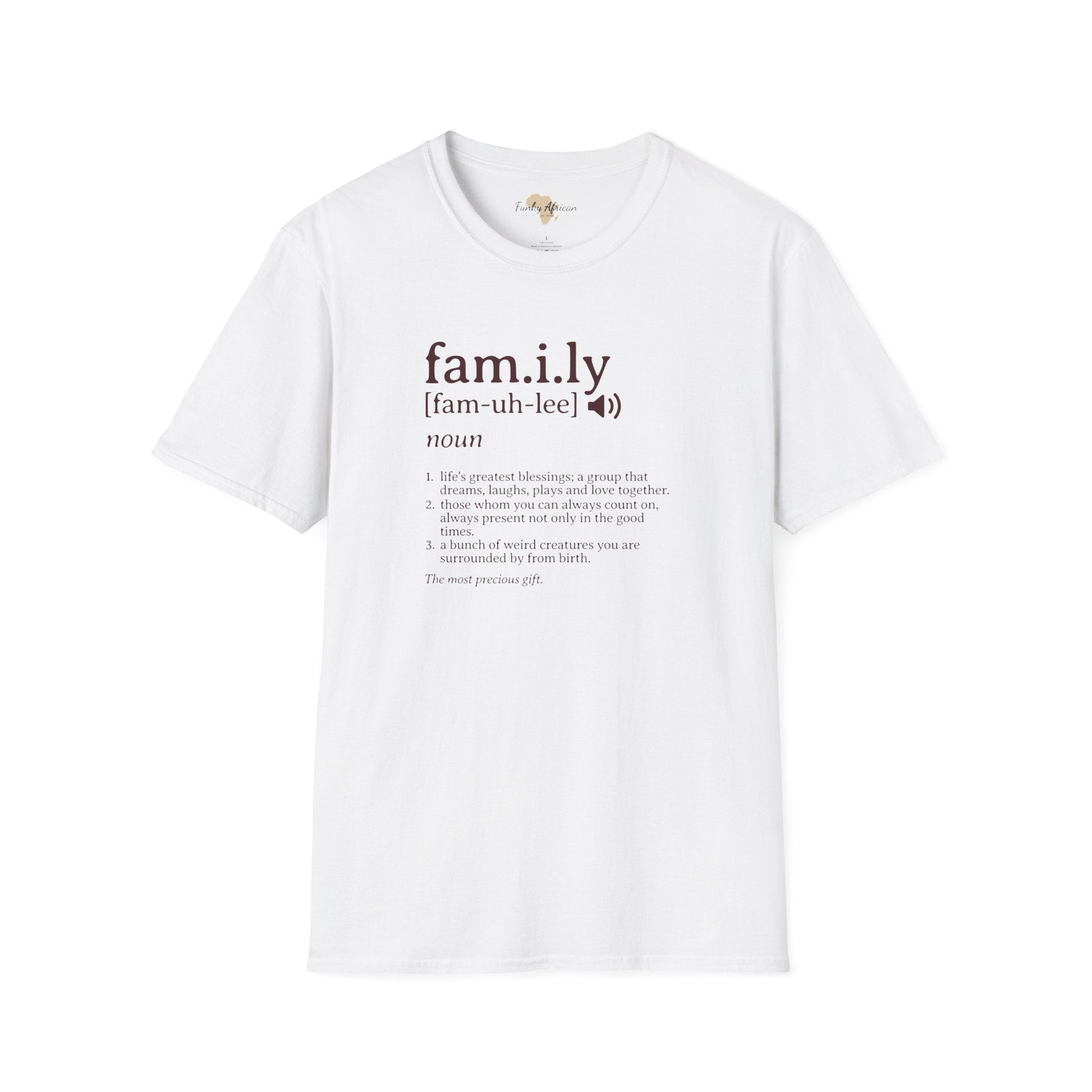 Family unisex softstyle tee Funky African