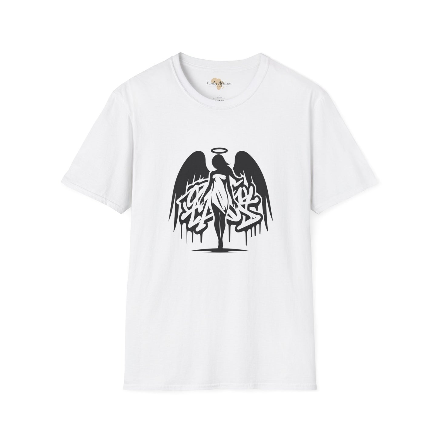 Angel graffiti unisex softstyle tee