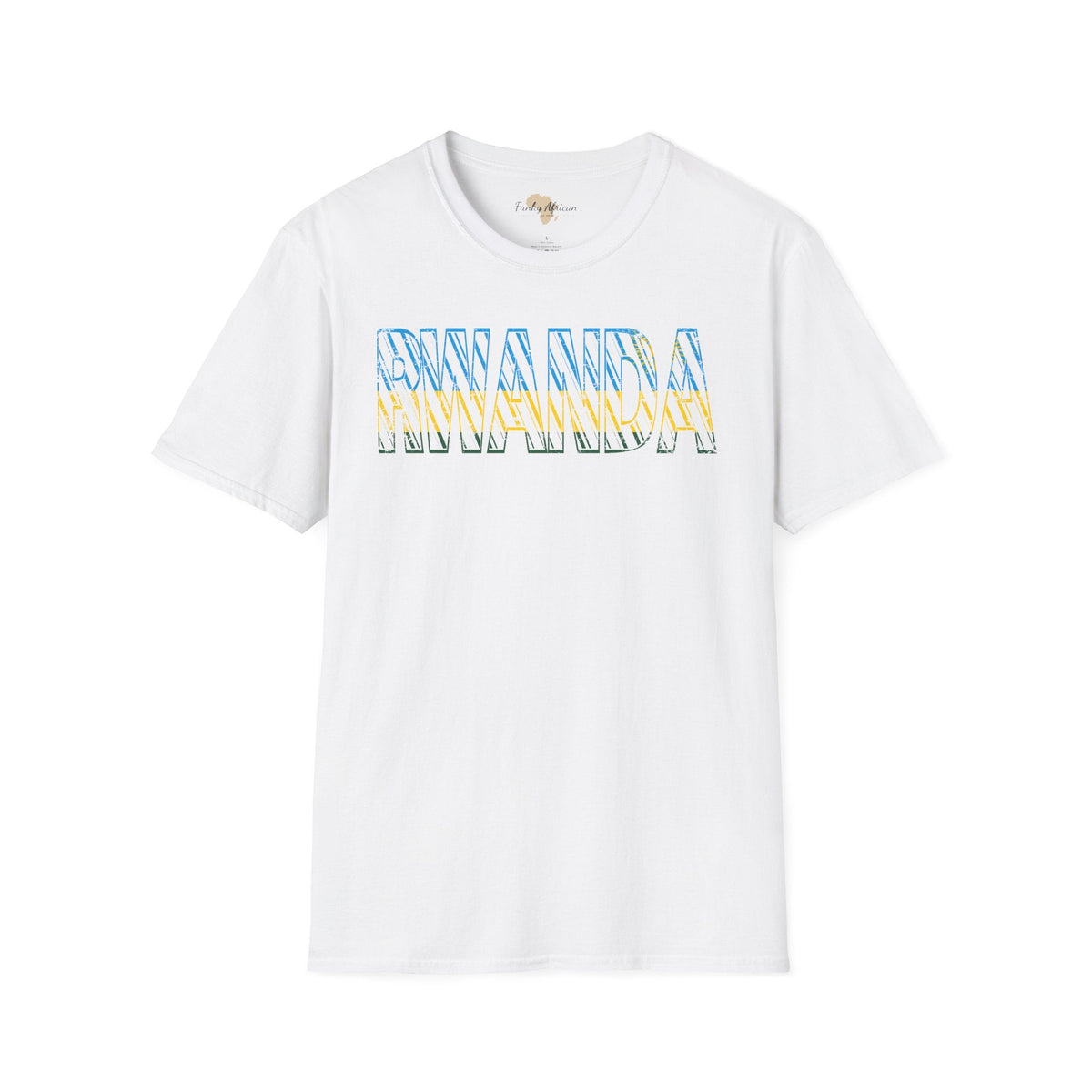 Rwanda text unisex softstyle tee Funky African