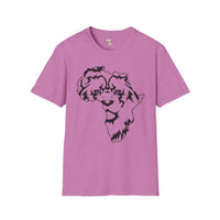 African map graffiti unisex softstyle tee Funky African