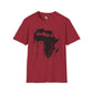 African map graffiti unisex softstyle tee Funky African