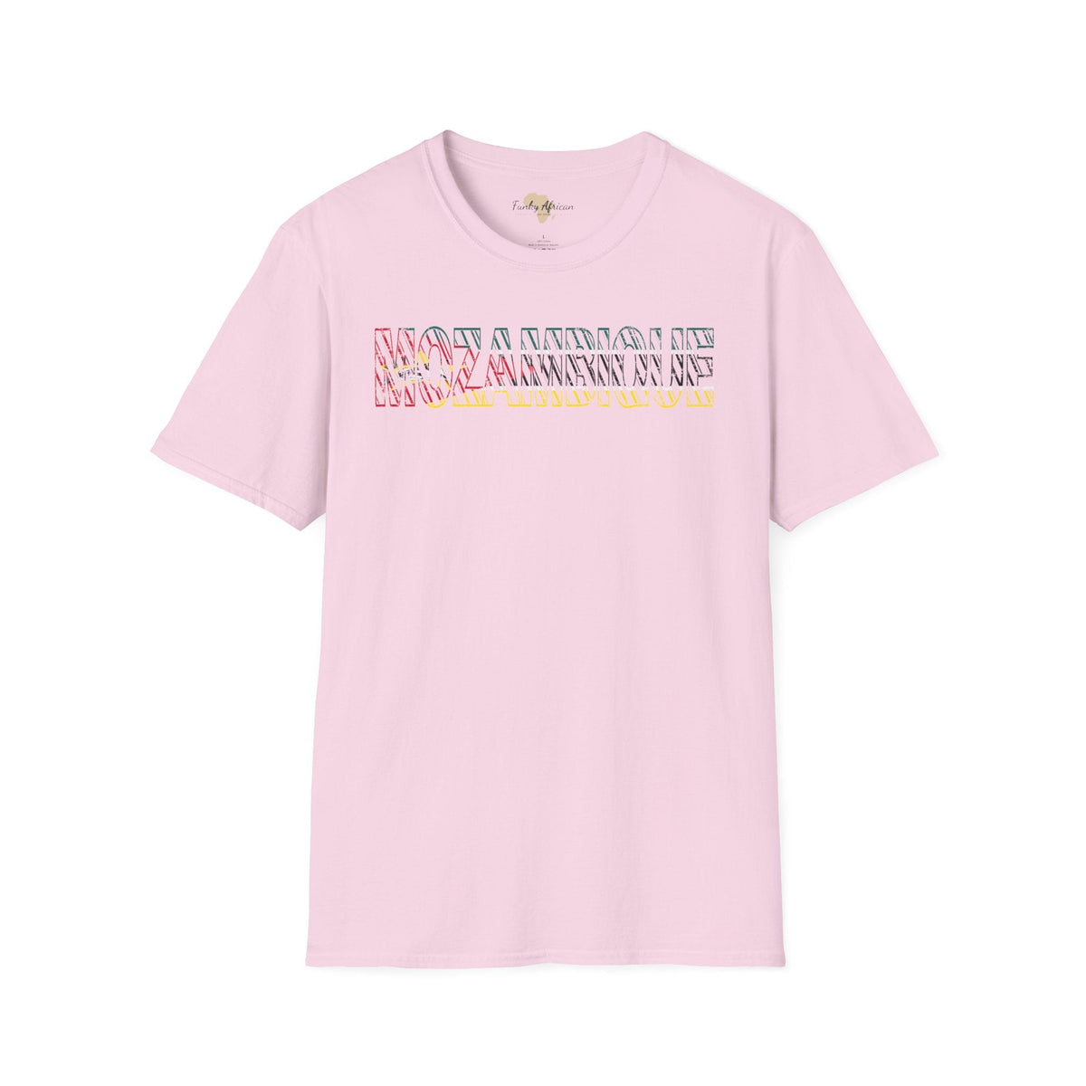 Mozambique text unisex softstyle tee Funky African