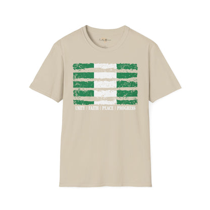 Nigeria strip unisex softstyle tee