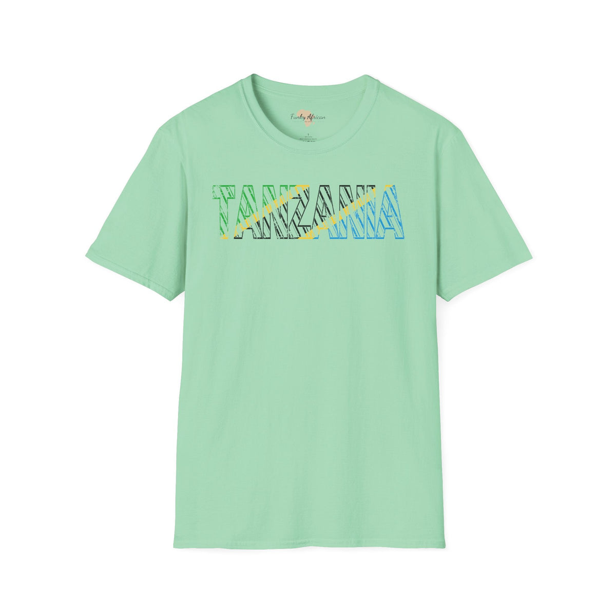 Tanzania text unisex softstyle tee Funky African