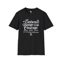 Embrace change unisex softstyle tee Funky African
