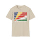 Seychelles strip unisex softstyle tee Funky African