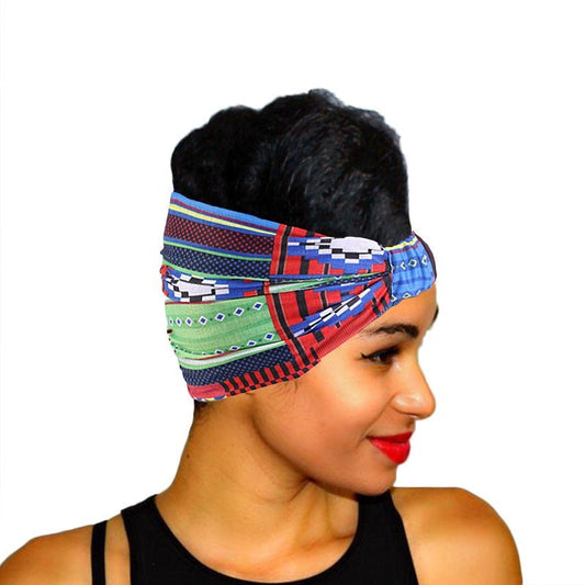 African Style Printed Wide Headband