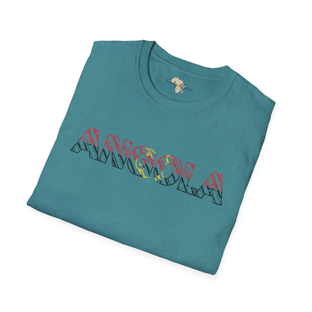 Angola text unisex softstyle tee Funky African