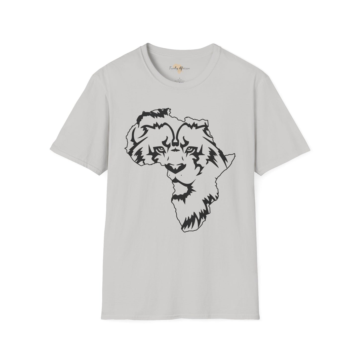 African map graffiti unisex softstyle tee