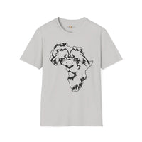 African map graffiti unisex softstyle tee Funky African
