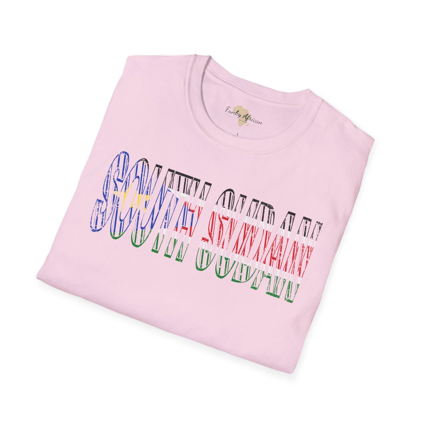 South Sudan text unisex softstyle tee