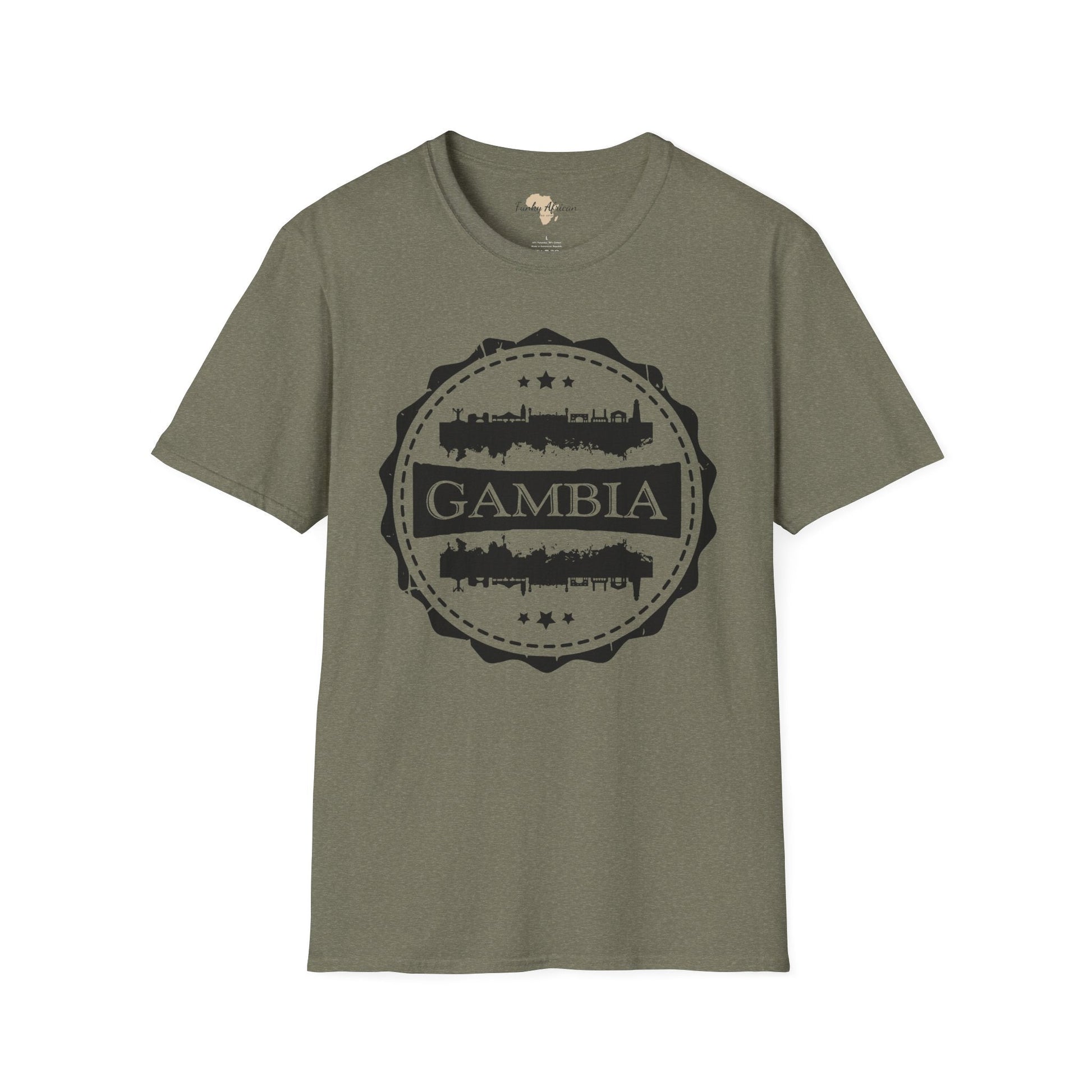 Gambia Stamp unisex tee Funky African