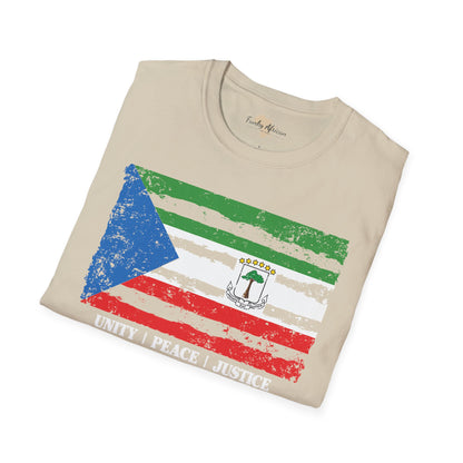 Equatorial Guinea strip unisex softstyle tee