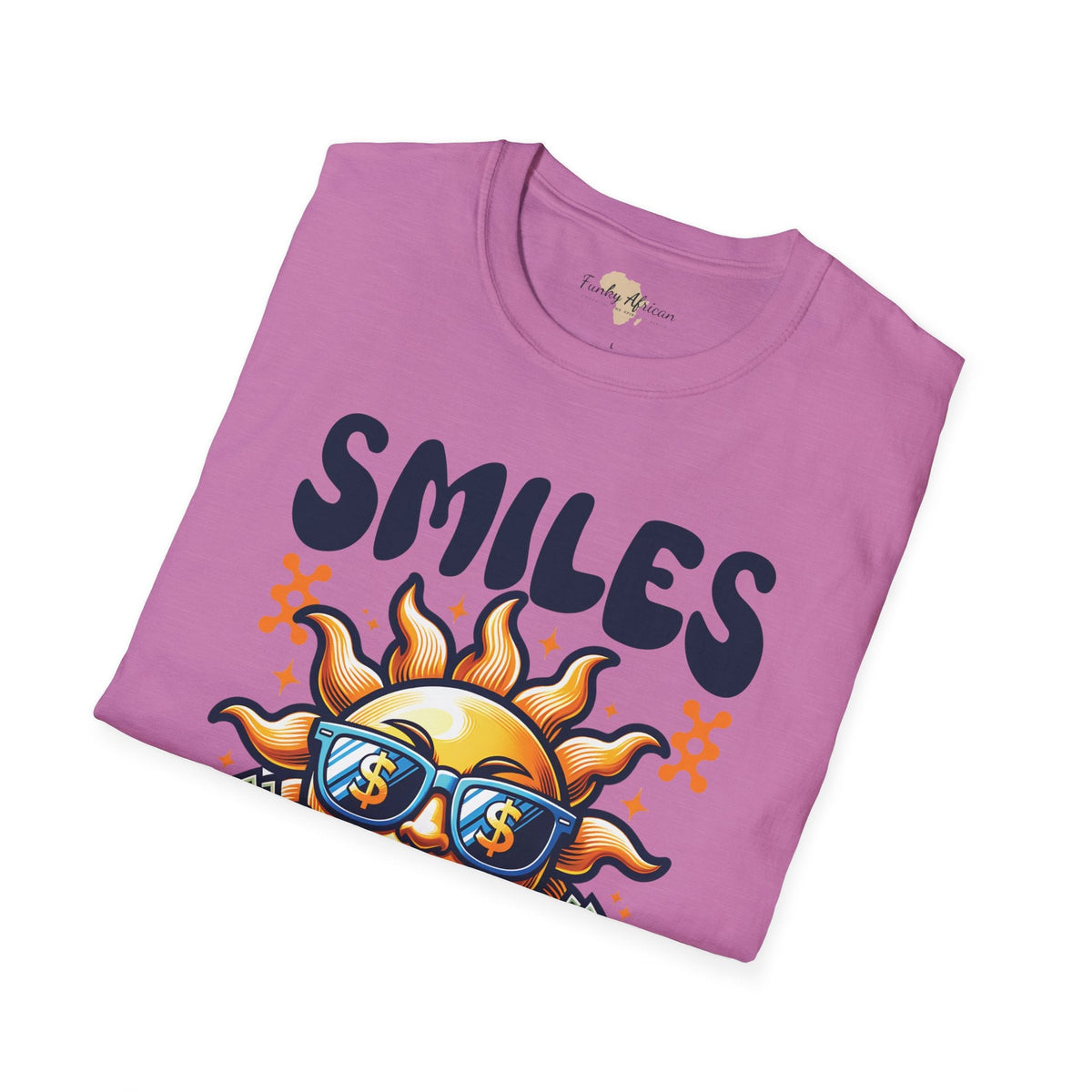 Smiles and happiness unisex softstyle tee Funky African