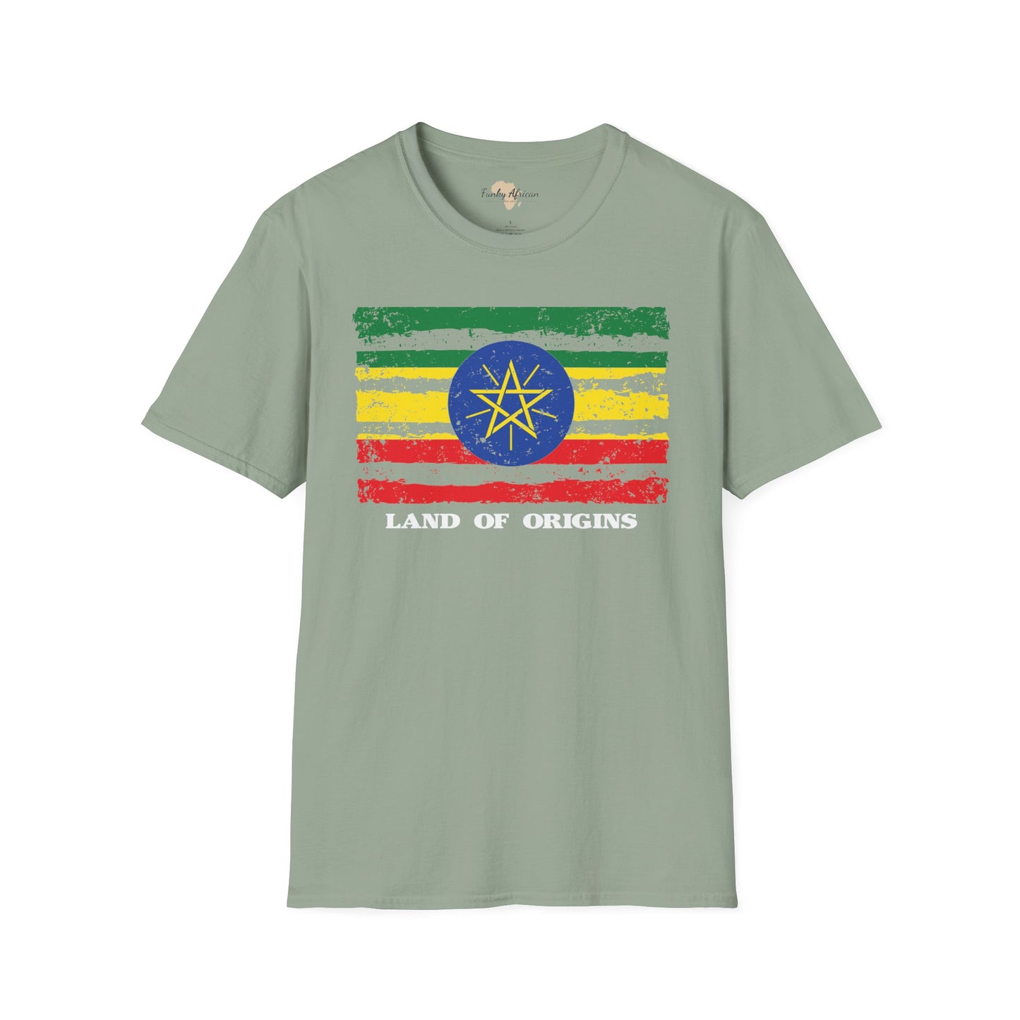 Ethiopia strip unisex softstyle tee