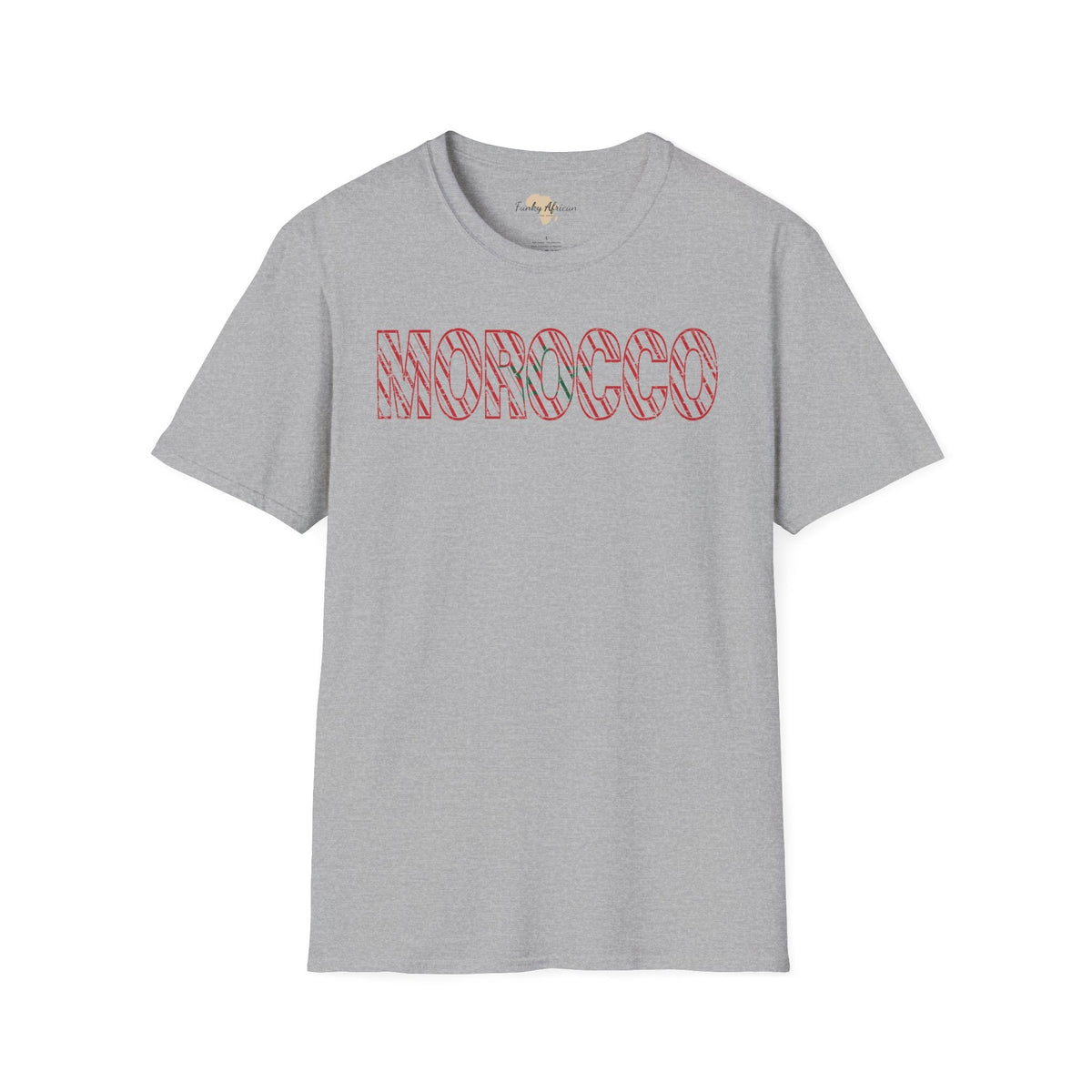 Morocco text unisex softstyle tee Funky African