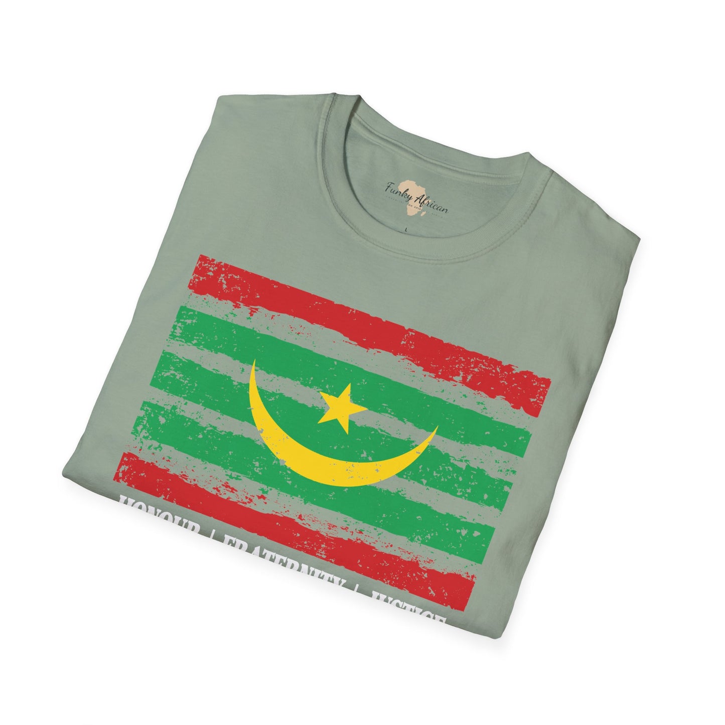Mauritania strip unisex softstyle tee