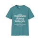 Happiness starts from within unisex softstyle tee Funky African