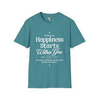Happiness starts from within unisex softstyle tee Funky African