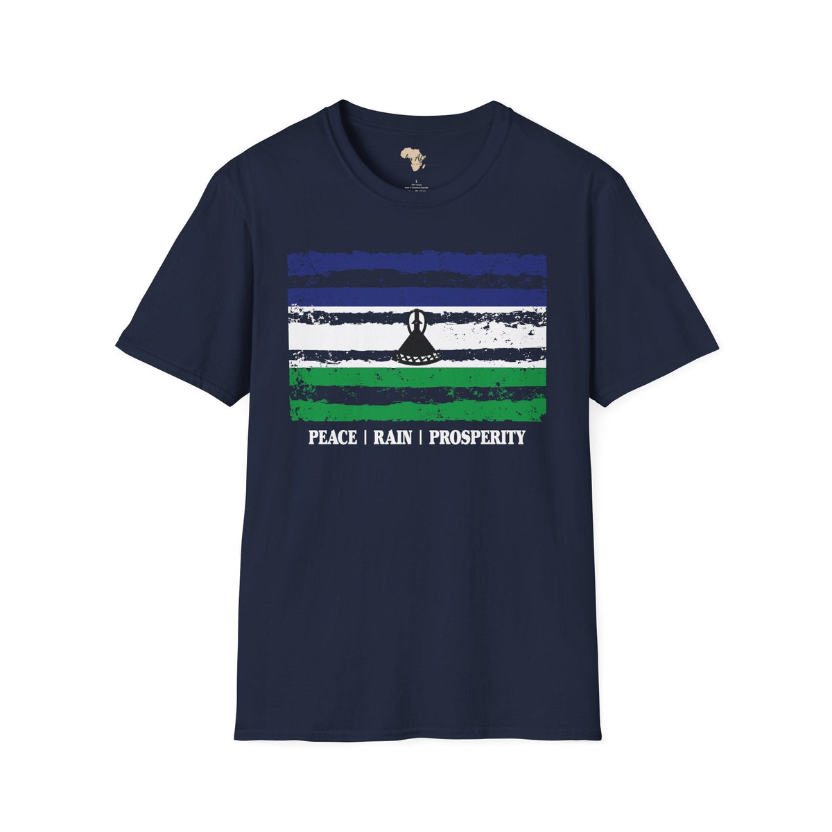 Lesotho strip unisex softstyle tee Funky African
