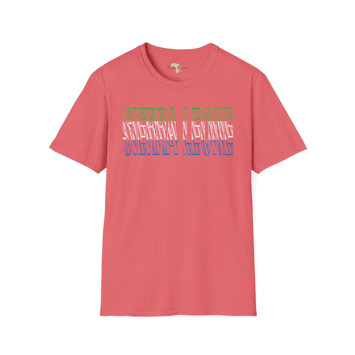 Sierra Leone text unisex softstyle tee Funky African