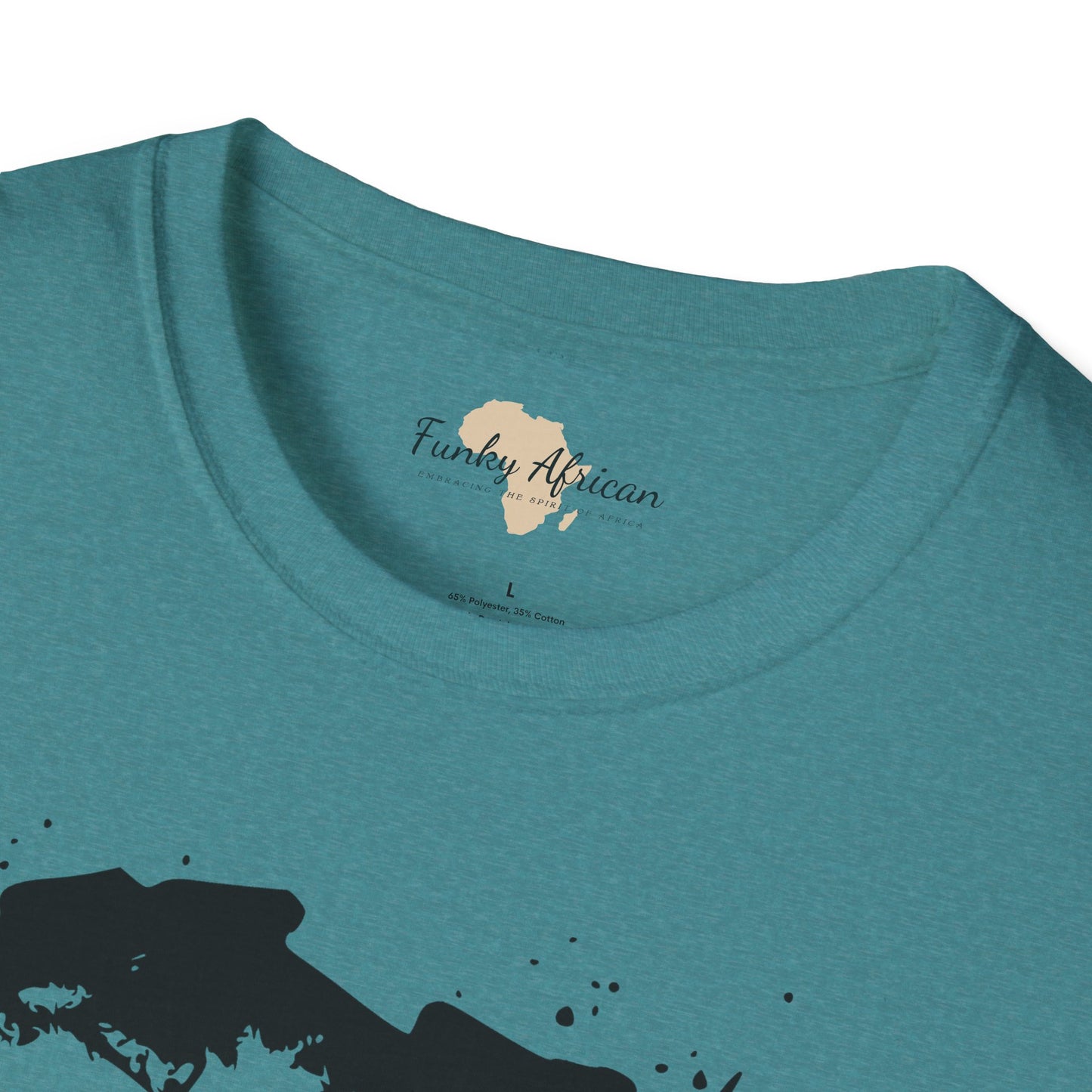 African map graffiti unisex softstyle tee