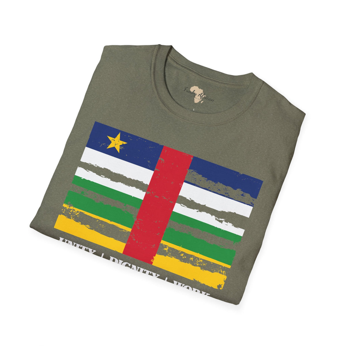 Central African Republic strip unisex softstyle tee Funky African
