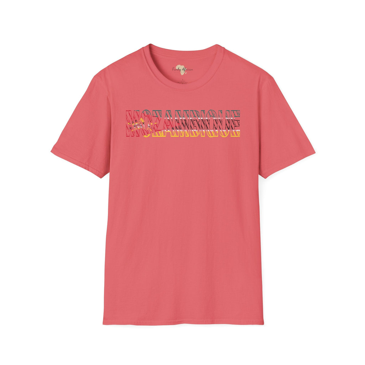 Mozambique text unisex softstyle tee Funky African