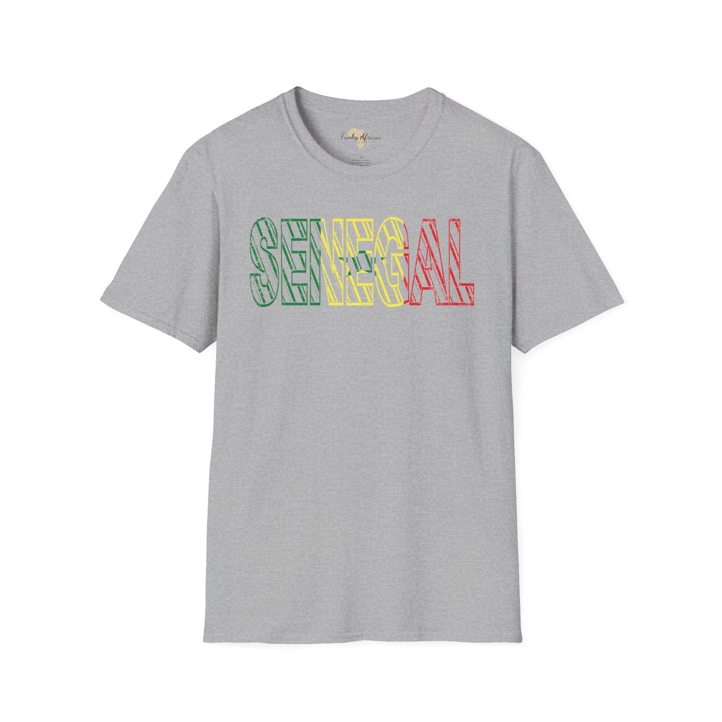 Senegal text unisex softstyle tee