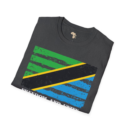 Tanzania strip unisex softstyle tee