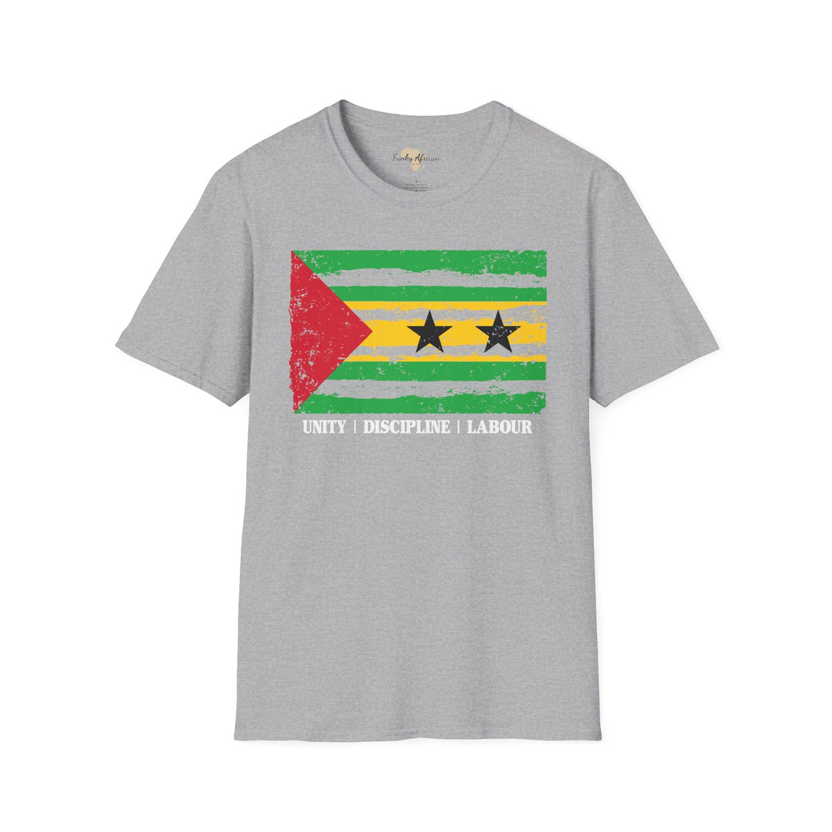 São Tomé and Príncipe strip unisex softstyle tee Funky African