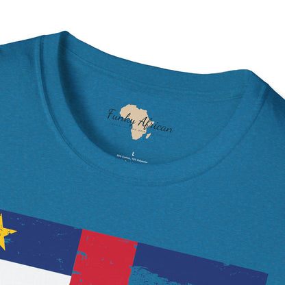 Central African Republic strip unisex softstyle tee