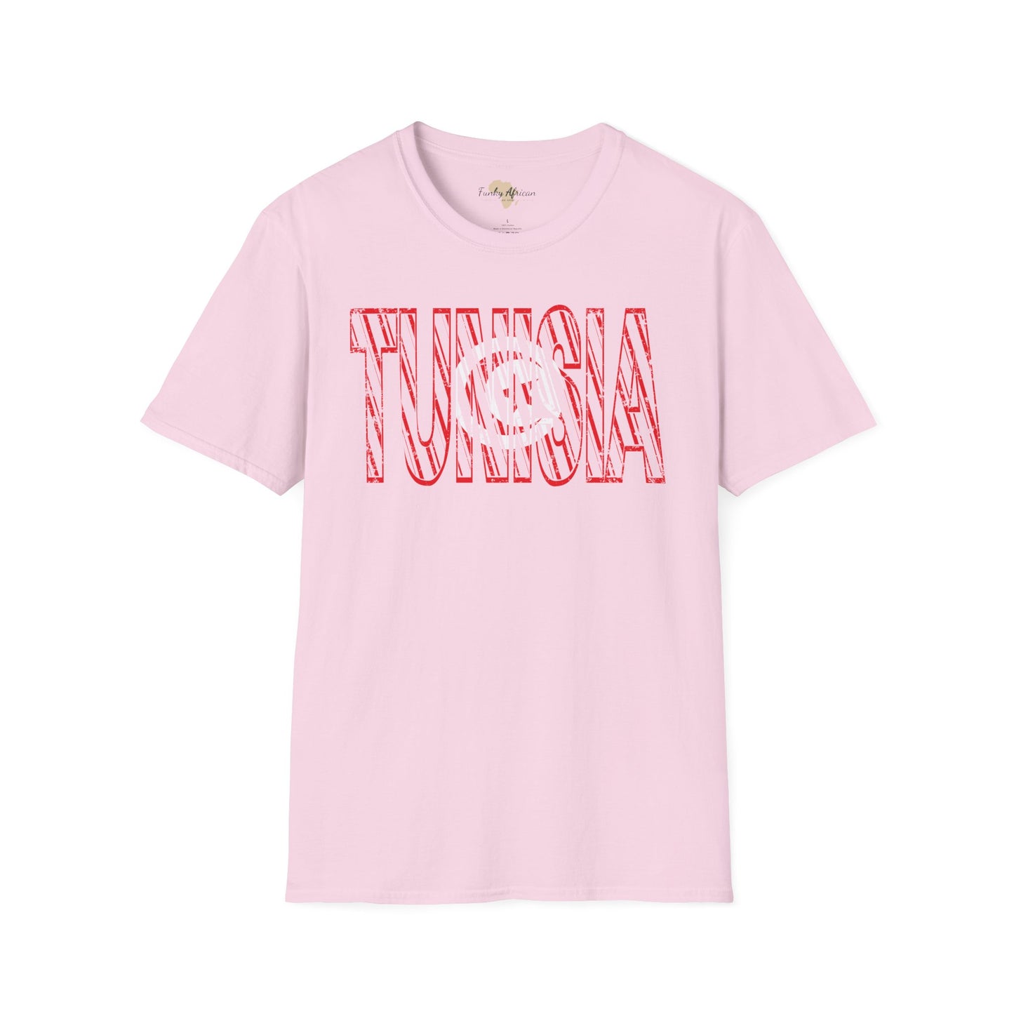 Tunisia text unisex softstyle tee