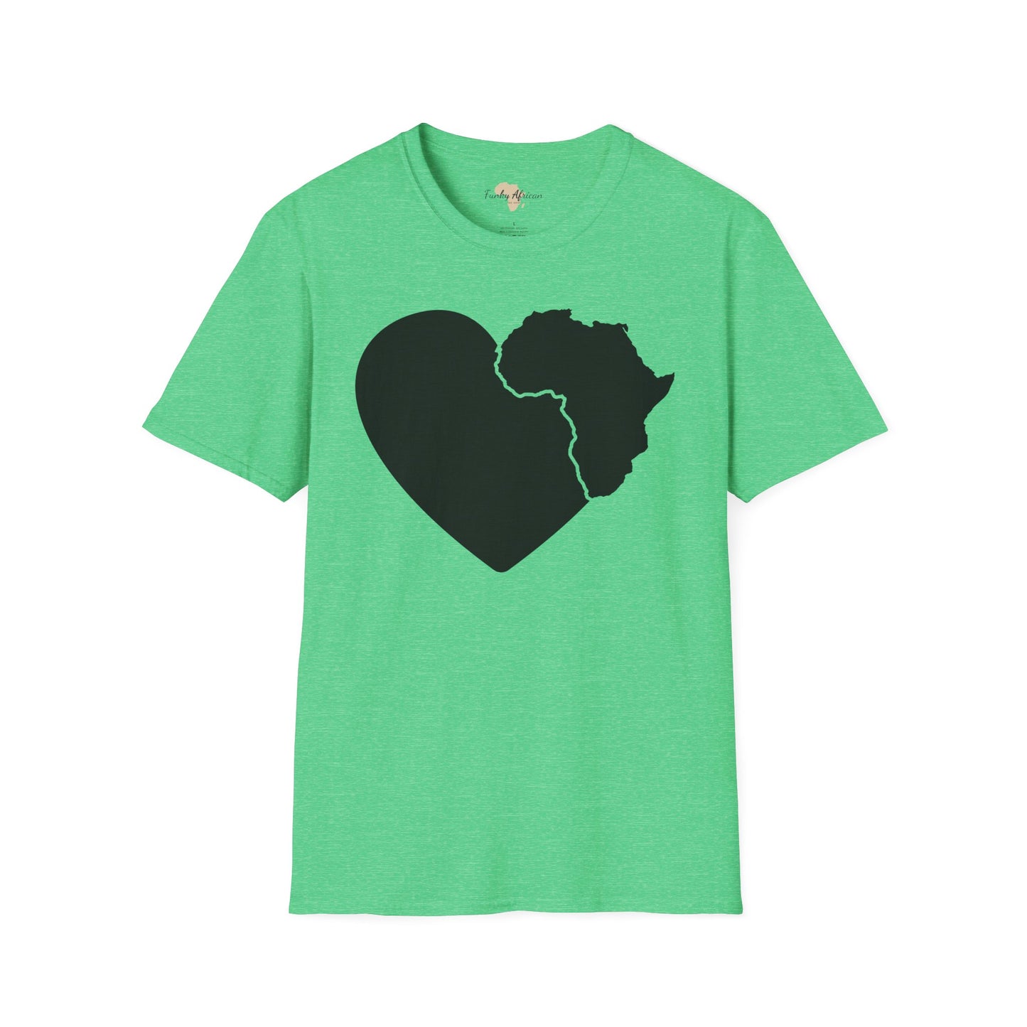 Love, Africa graffiti unisex softstyle tee