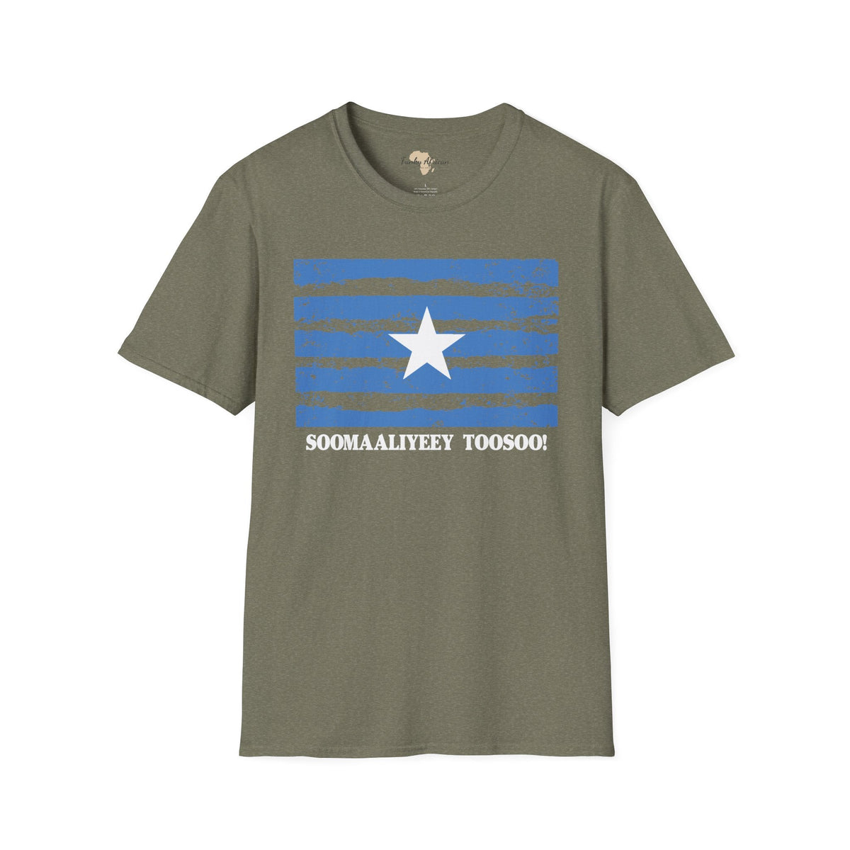 Somalia strip unisex softstyle tee Funky African