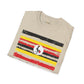 Uganda strip unisex softstyle tee Funky African