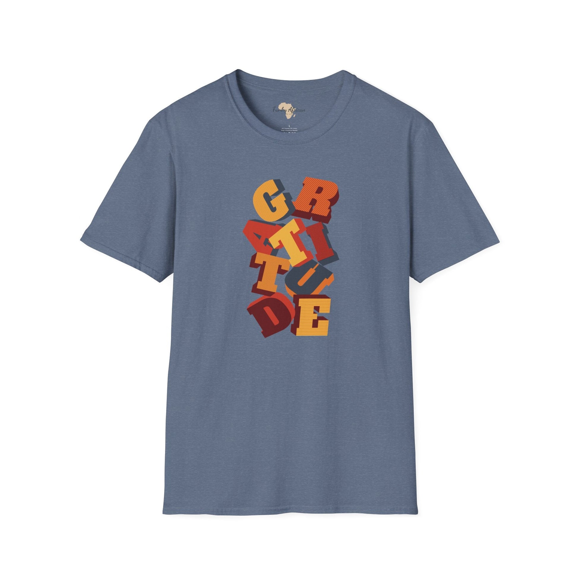 Gratitude unisex softstyle tee Funky African