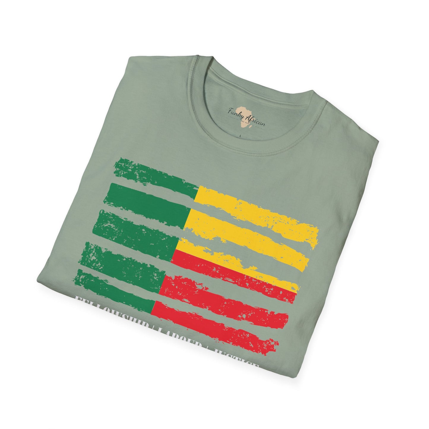 Benin strip unisex softstyle tee