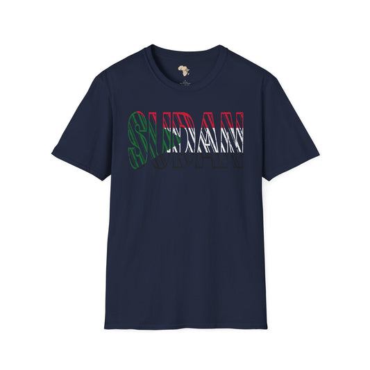 Sudan text unisex softstyle tee Funky African